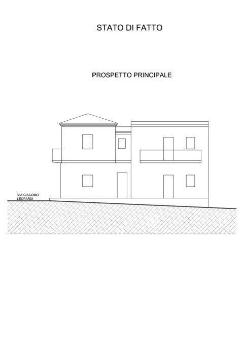 Anteprima della tavola: Il prospetto prima dell’intervento